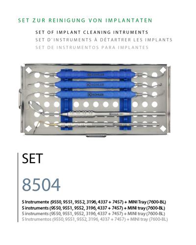 Titanyum Kaplama Küret Seti