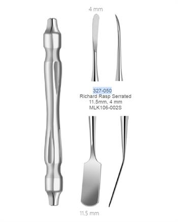 Doğrusal Periost Elevatörü PRICHARD Oval/Dikdörtgen 18cm