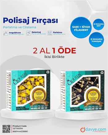 Queen Polisaj Fırçası Yumuşak ve Sert