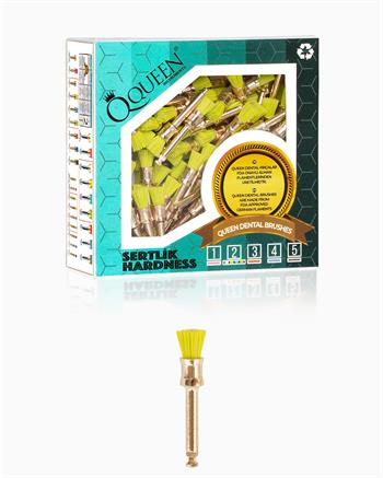 Yesil yumusak (Sertlik 2) polisaj fırçası 5mm