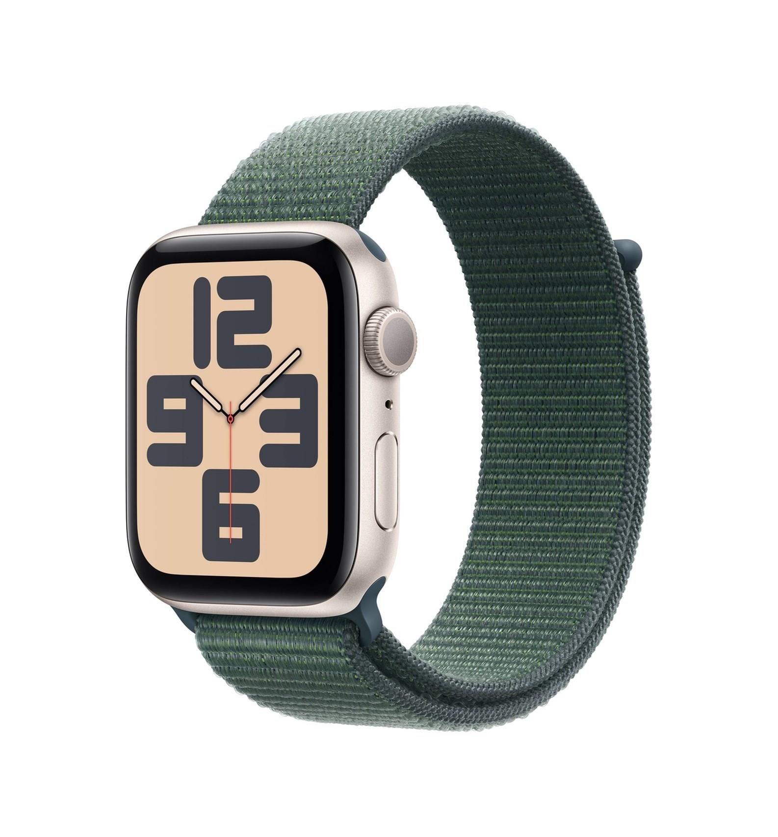Apple Watch SE 40 Cell MM Alüminyum Kasa Spor Loop Akıllı SaatLake Green Sport Loop