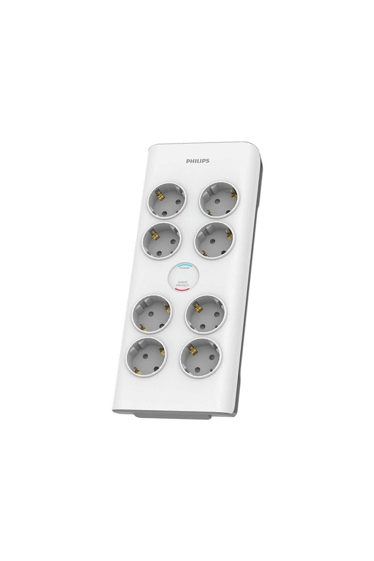 Philips Spn7080wa Beyaz 3680w 900j 8'li Akım Korumalı Priz