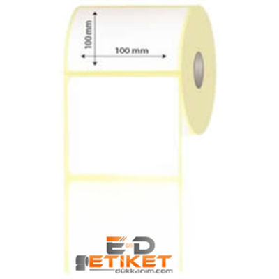 100mm x 120mm Kuşe Etiket