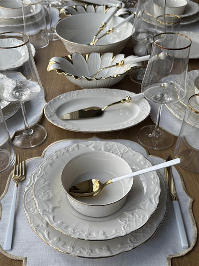  İris Gold Yemek Takımı 96 Parça 6 Kişilik