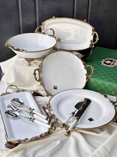 Antique White Sunum Set 10 Parça