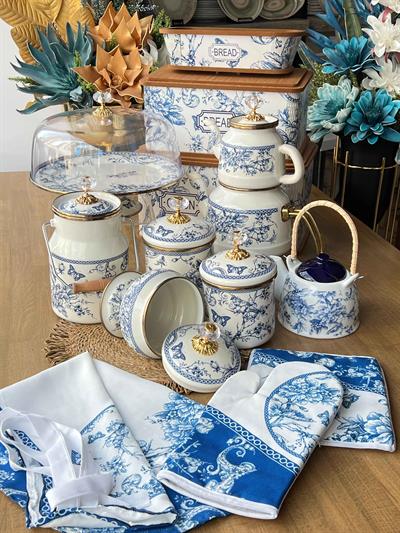 Blue Emaye Mutfak Seti 13 Parça