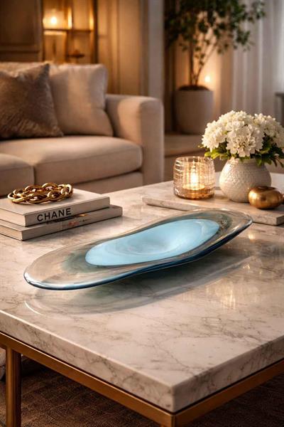 Dekoratif Cam Tabak Lunera