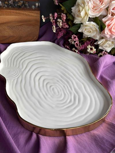 Dikdörtgen Sunum Tabağı Mikasa Moor Shiny 40x25cm