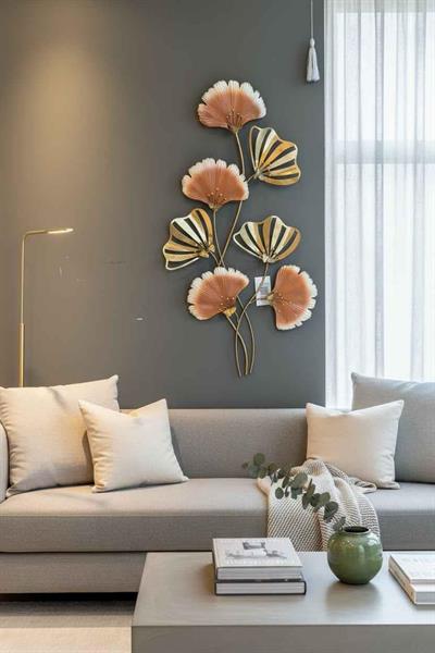 Ginkgo Metal Dekorasyon Duvar Panosu