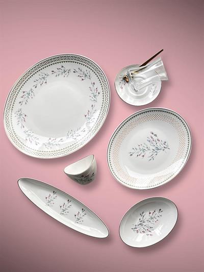 Kahvaltı Takımı Lavender 37 Parça 6 Kişilik