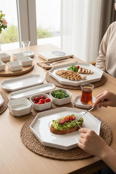 Kahvaltı Takımı Pure 55 Parça 6 Kişilik