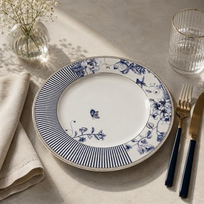 Porselen Servis Tabak 6'lı 27cm Fiore
