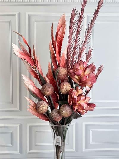 Turuncu 5 Dal Yapay Çiçek