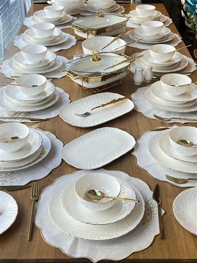 Yemek Takımı Elegance Gold 153 Parça 12 Kişilik