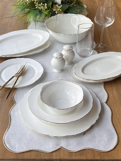 Yemek Takımı Elegance Gold 33 Parça 6 Kişilik