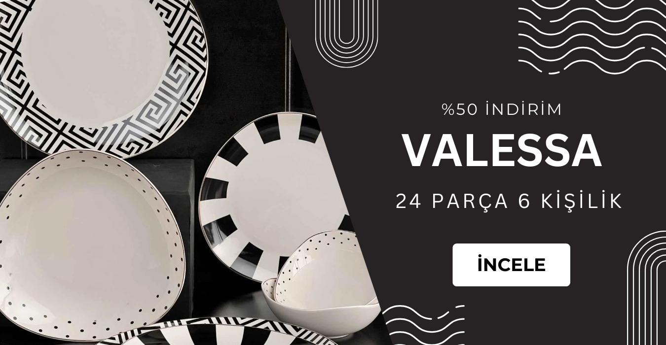 24 parça porselen yemek takımı