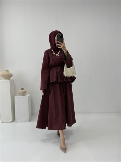 Ella Keten Takım - Bordo