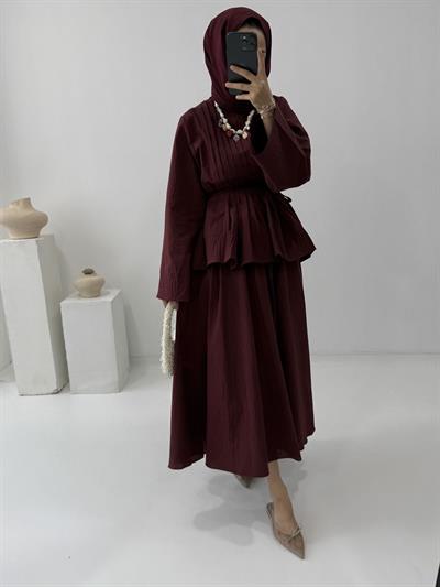Ella Keten Takım - Bordo