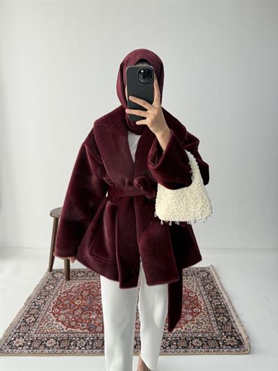 Kaşe Premium Kap - Bordo