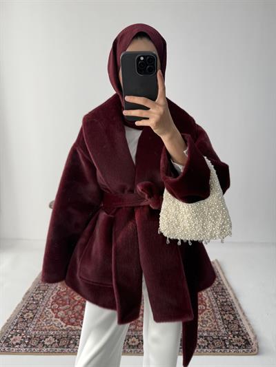 Kaşe Premium Kap - Bordo