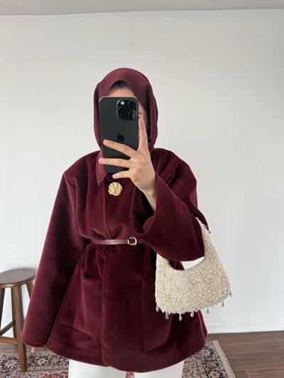 Kemerli Goldfox Kaban - Bordo