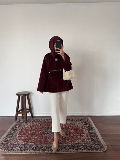 Kemerli Goldfox Kaban - Bordo