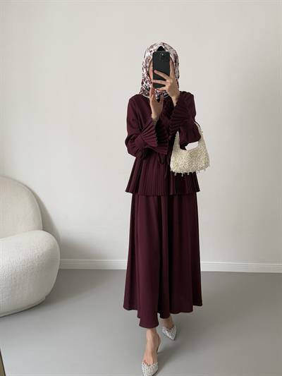 Krep Piliseli Takım - Bordo