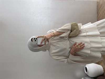 Lavia Krep Takım - Ekru