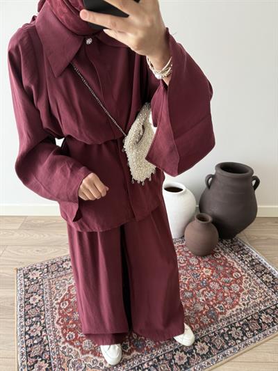 Modal Volan Kol Takım - Bordo