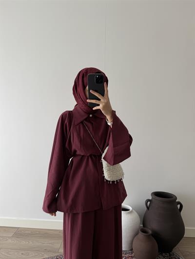 Modal Volan Kol Takım - Bordo