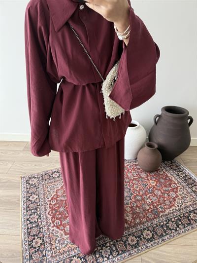 Modal Volan Kol Takım - Bordo