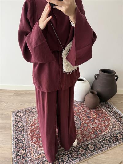 Modal Volan Kol Takım - Bordo