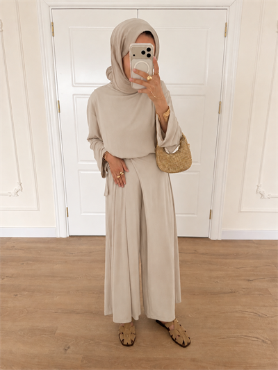 Oversize Oysho Takım - Bej