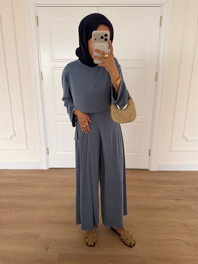 Oversize Oysho Takım - Mavi