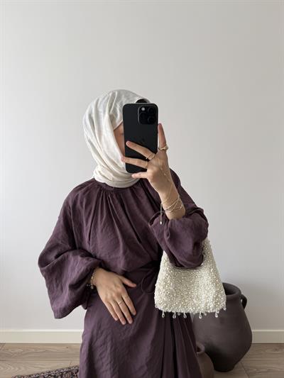 Pareo Vual Pamuklu Takım - Mürdüm