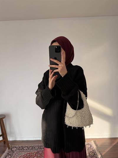 Pinterest Triko Kazak - Siyah