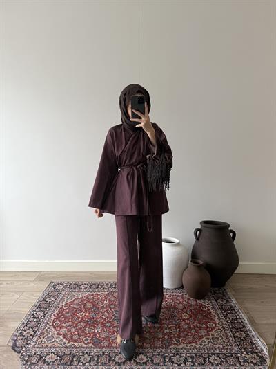 Premium Kot Takım - Bordo