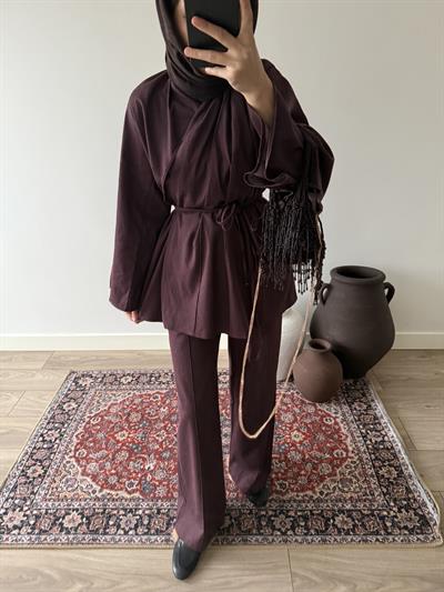 Premium Kot Takım - Bordo
