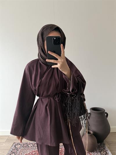 Premium Kot Takım - Bordo