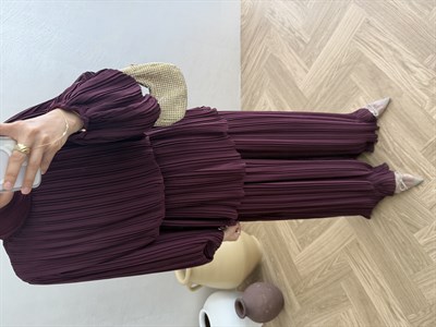 Premium Piliseli Takım - Bordo