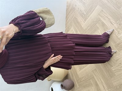 Premium Piliseli Takım - Bordo