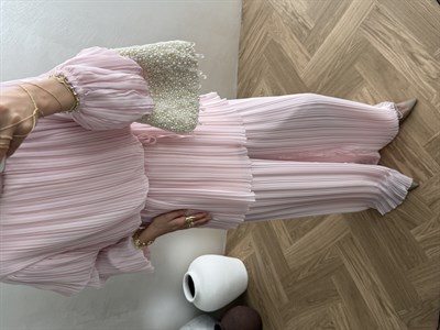 Premium Piliseli Takım - Pudra