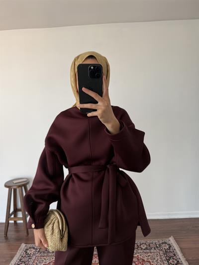 Puffy Scuba Takım - Bordo