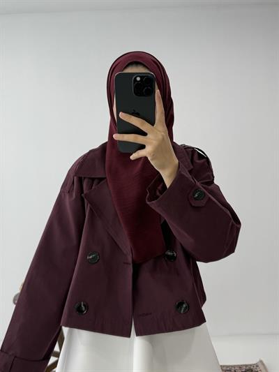 Zra Premium Trençkot - Bordo