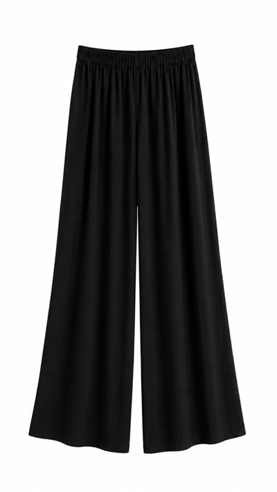 Zra Saten Pantolon - Siyah