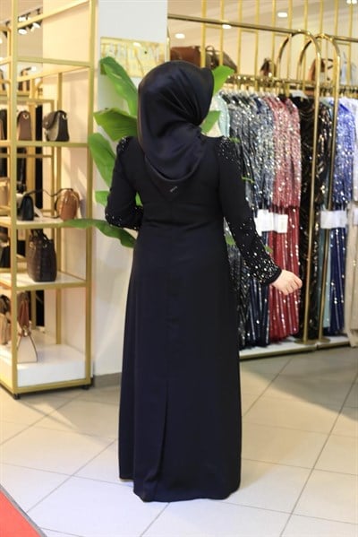 0024 KOD TAŞLI ABİYE ELBİSE