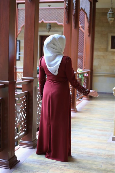 0024 KOD TAŞLI ABİYE ELBİSE