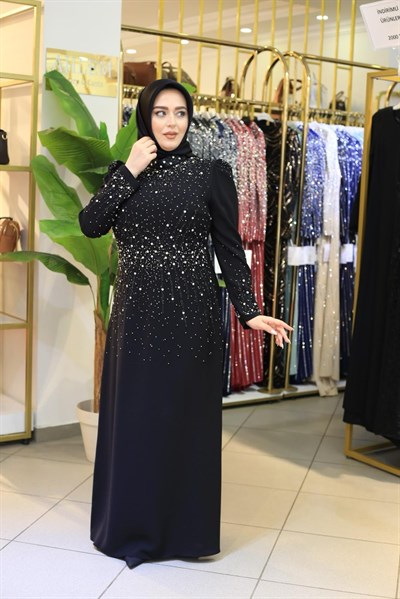 0024 KOD TAŞLI ABİYE ELBİSE