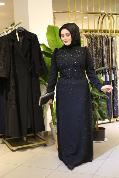 0050 فستان كود 0050 بأحجار الكريستال