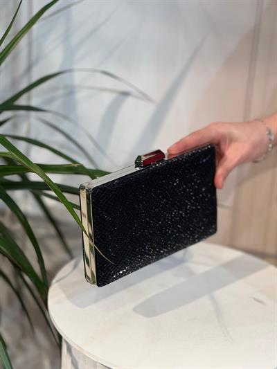 036 KOD PORTFÖY IŞILTILI AHLEM ÇANTA SİYAH